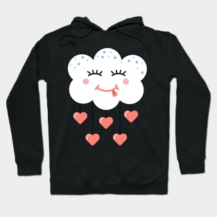 Cute Kawaii Sky With hearts Hoodie